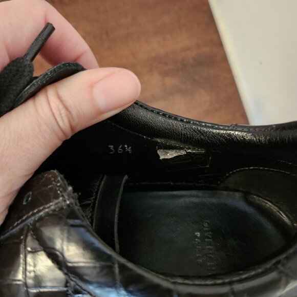 Givenchy women's black leather sneakers in size 36.5 - Picture 9 of 12